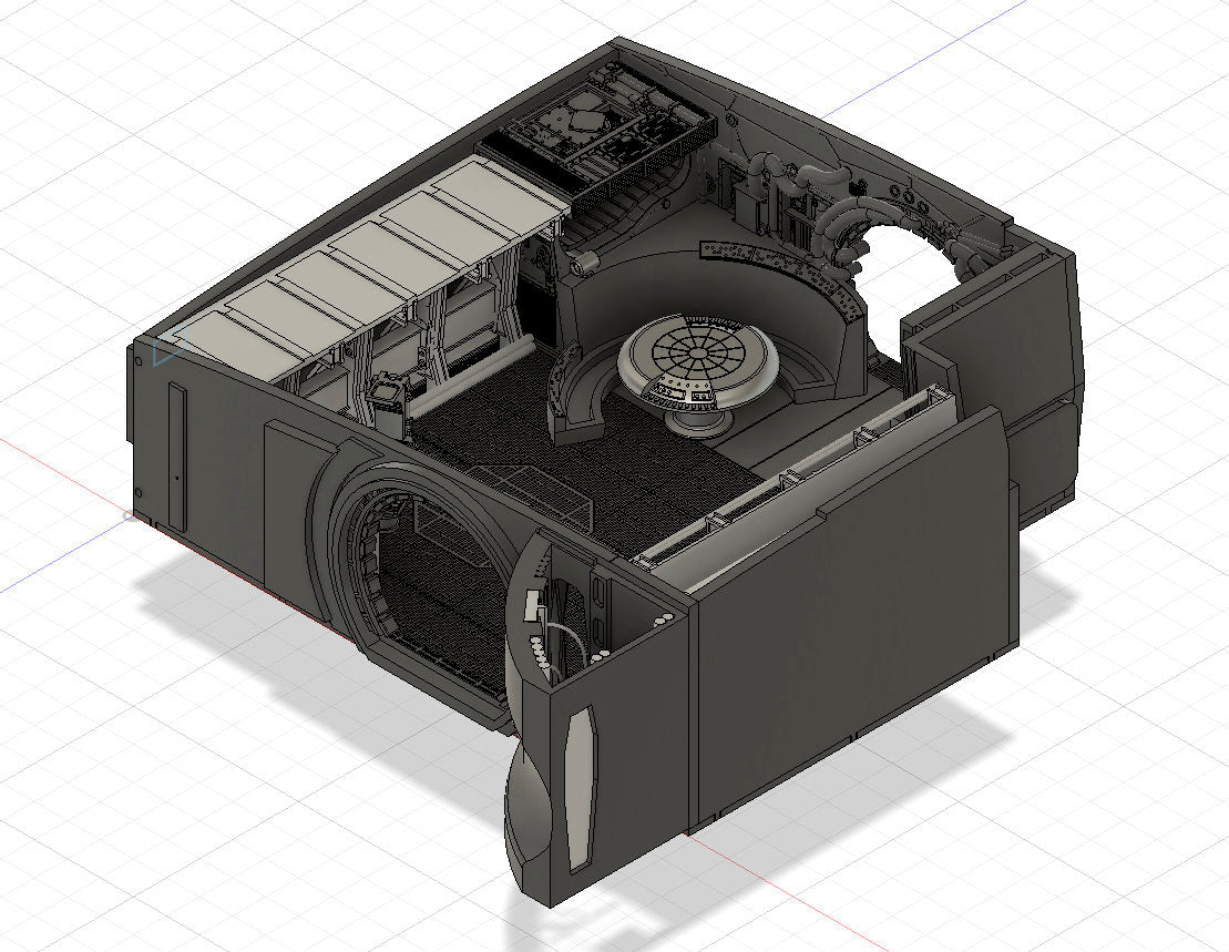 Neue Version !! STL-Datei - Frachtraum für den Millennium Falcon "Komplett Umbau" von DeAgostini, Altaya u. Fanhome