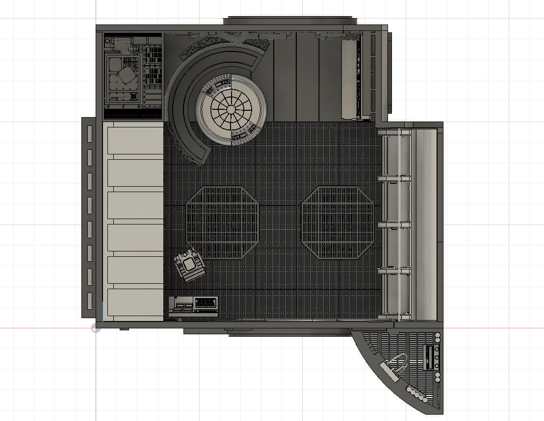 Neue Version !! STL-Datei - Frachtraum für den Millennium Falcon "Komplett Umbau" von DeAgostini, Altaya u. Fanhome