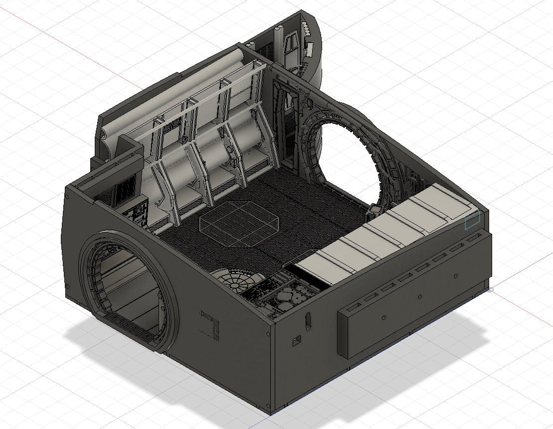 Neue Version !! STL-Datei - Frachtraum für den Millennium Falcon "Komplett Umbau" von DeAgostini, Altaya u. Fanhome