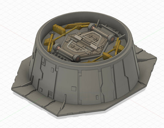 modifiziertes seitliches Ladedock für den Millennium Falcon von Deagostini/Fanhome/Altaya (Star Wars) STL-Datei