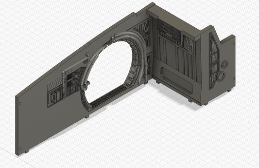 Frachtraum für den Millennium Falcon (Aufteilung in 6 Paketen) - STL Datei "Paket 3"